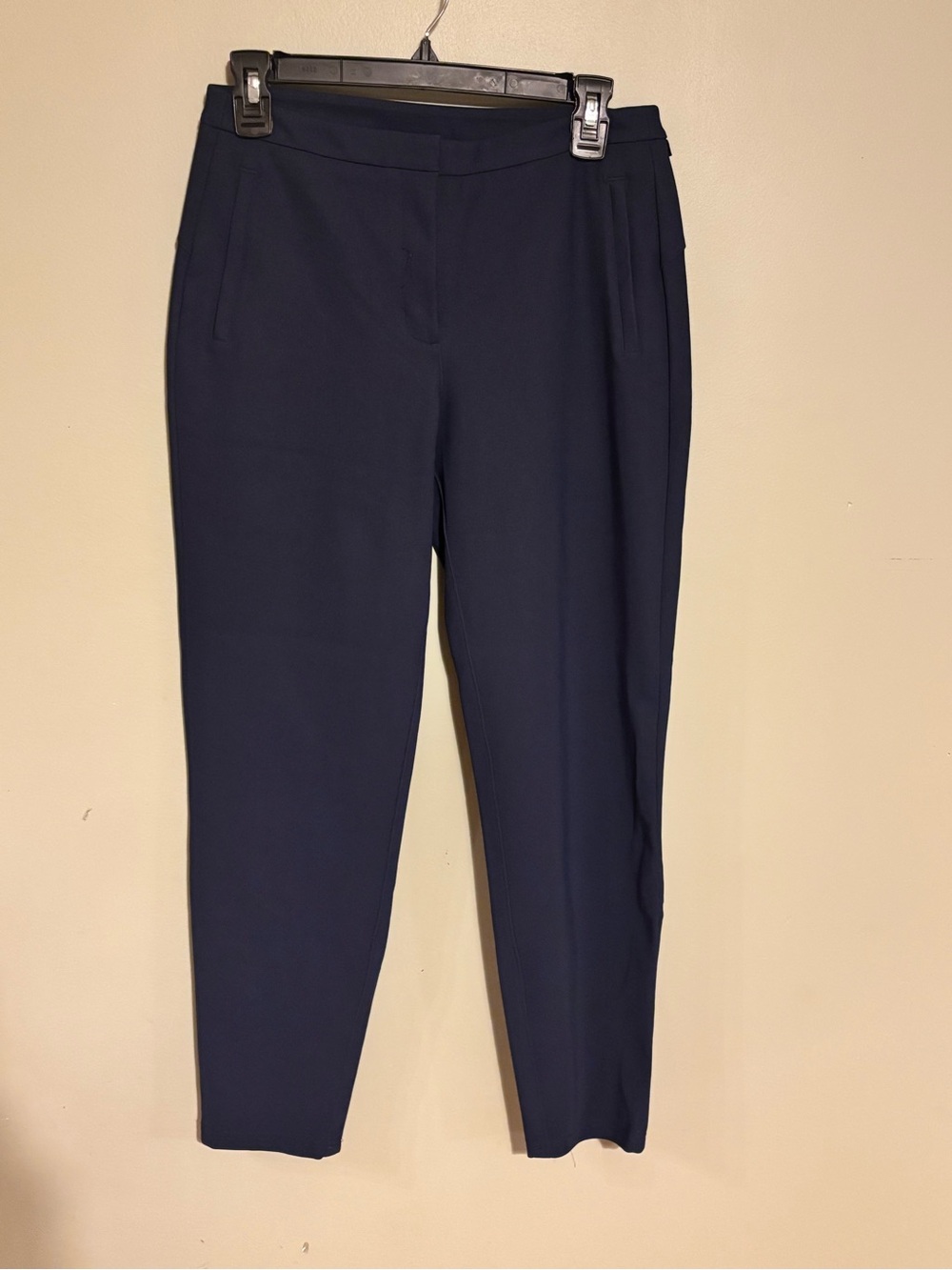 Lululemon navy Dress Pants Straight Leg Flat Front Button Zip Pockets